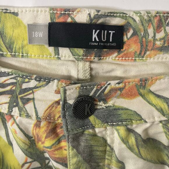KUT from the Kloth Jane High-Rise Shorts in Tropical Print Women’s - Size 18W - Picture 4 of 7